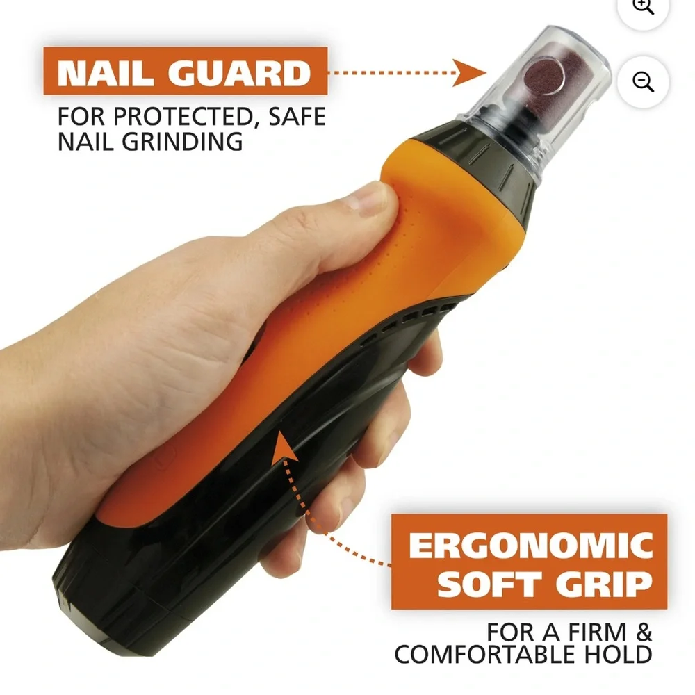 Wahl Grind & Smooth 2-Speed Nail Grinder - Orange and Black